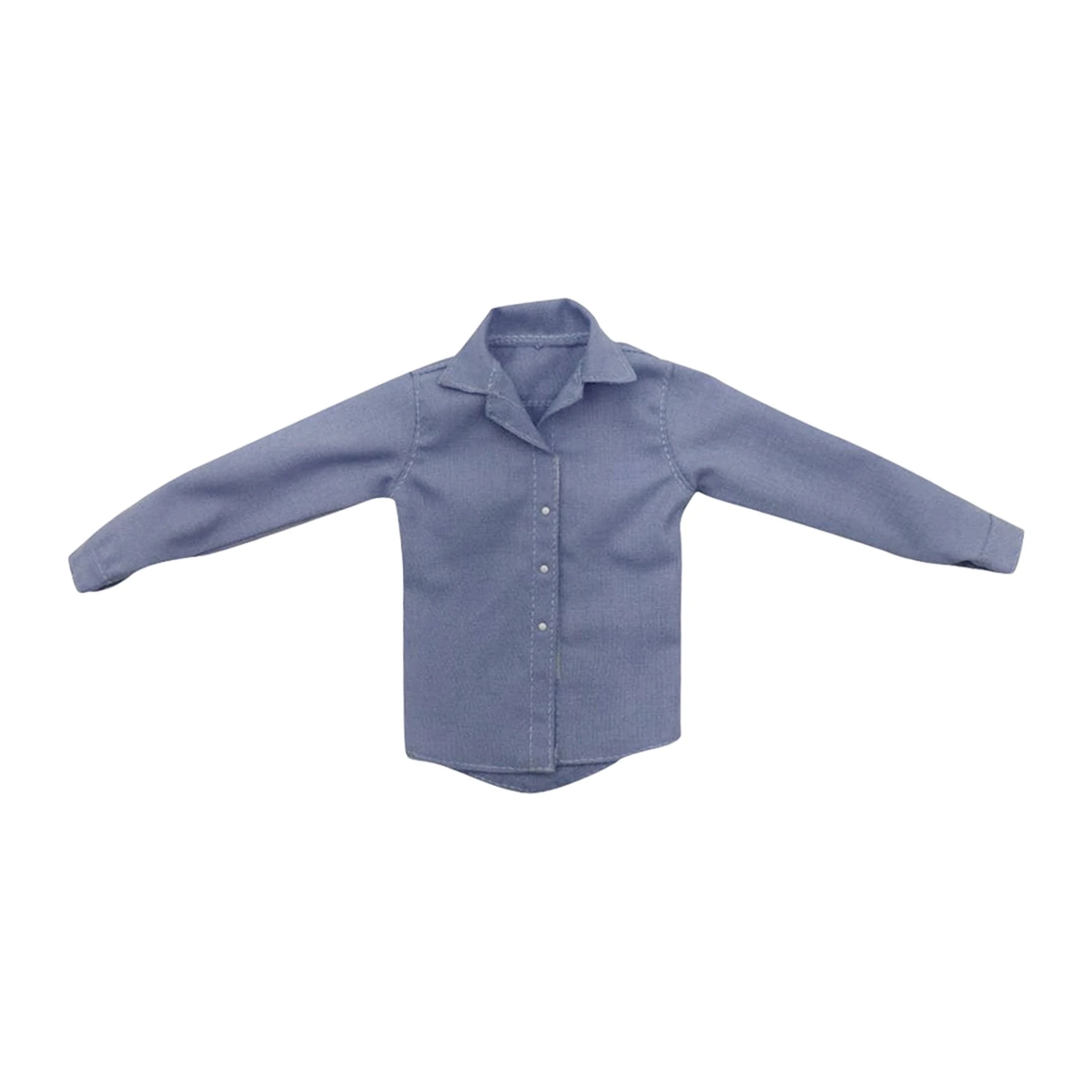 1/6 Men T-Shirt Male Clothes Solid Long Sleeve Shirt Undergarments Clothes Model for 12\'\' HT  Kumik Figure Body Doll Toys