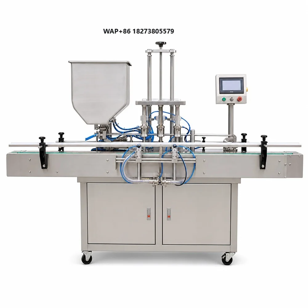 Automatic 2-Nozzle Glass Beverage Granule Sauce Filling Machine 100-1000ml AT-KLJ-L2 Piston Paste Filler with Agitated Hopper