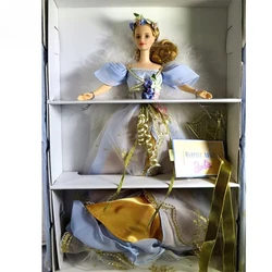 Original Vintage Barbie Harpist Angel 1997 Musicians Collection Doll 1/6 Gorgeous Evening Dress Toys for Girls Collector Edition