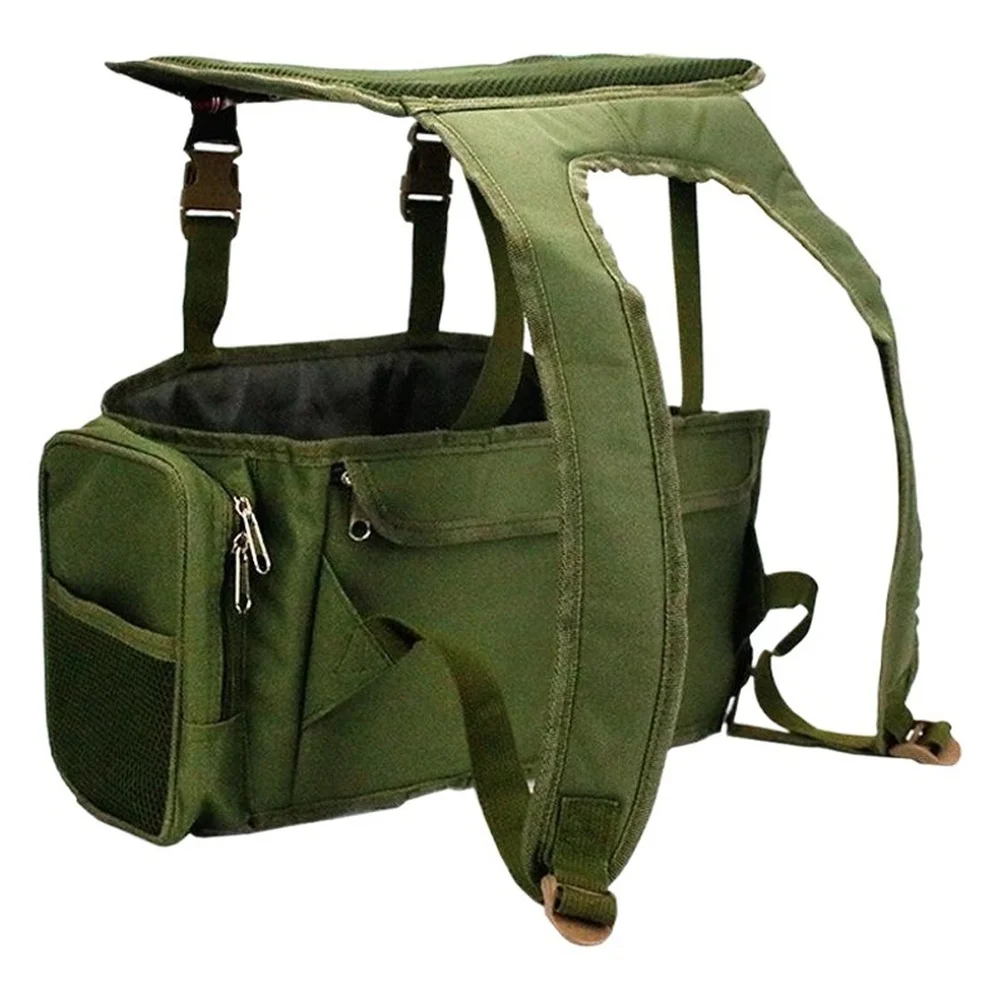 Fishing Backpack with Waterproof Nylon Fabric and 36L Capacity Box Green Multifunctional 40cm 20cm 38cm for Angling