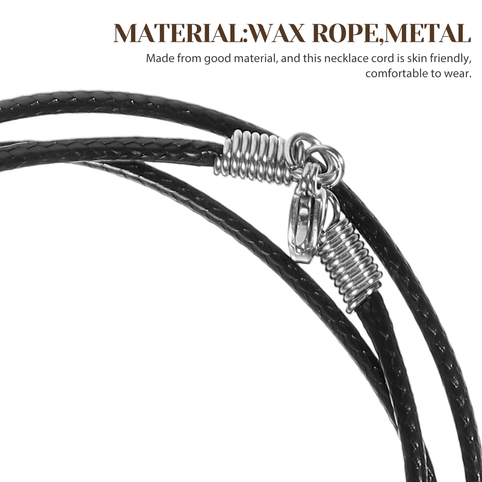 

Necklaces Pendant Wax Rope Cord with Clasp Chain Jewellery Handmade Braided Man