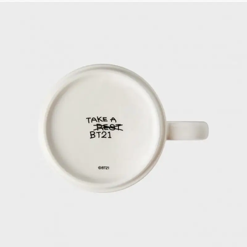 2024 New Line Friends Bt21 tazza in ceramica Mang Koya Rj Kawaii ufficio caffè latte tè colazione tazza da bere cucina regalo di compleanno