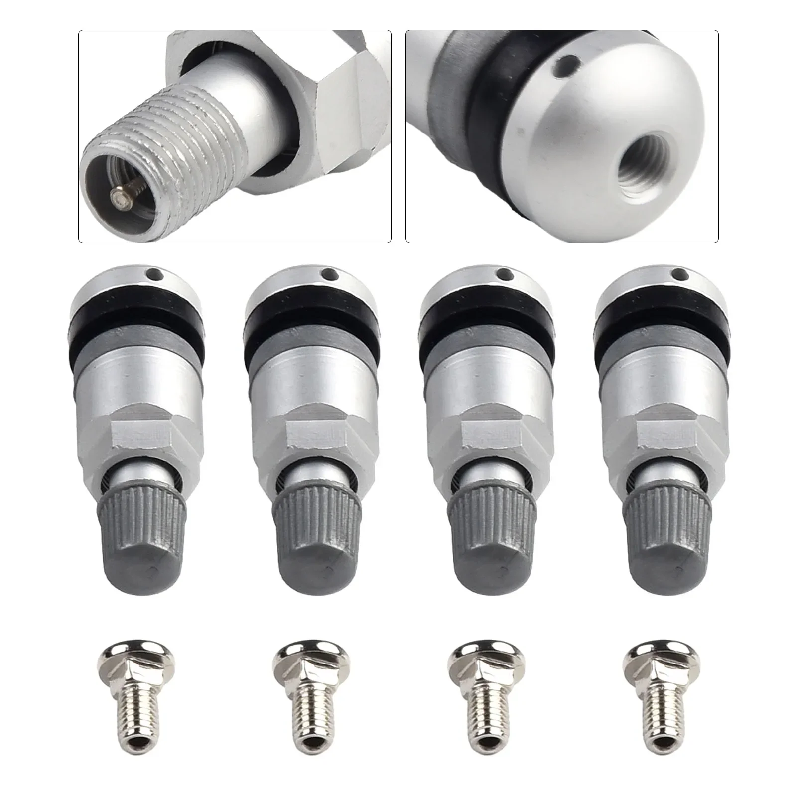 TPMS Valve Stem Kit 4pcs Tire Pressure Sensors For BMW 5 Series Engineered For Specific Fit And Enhanced Monitoring