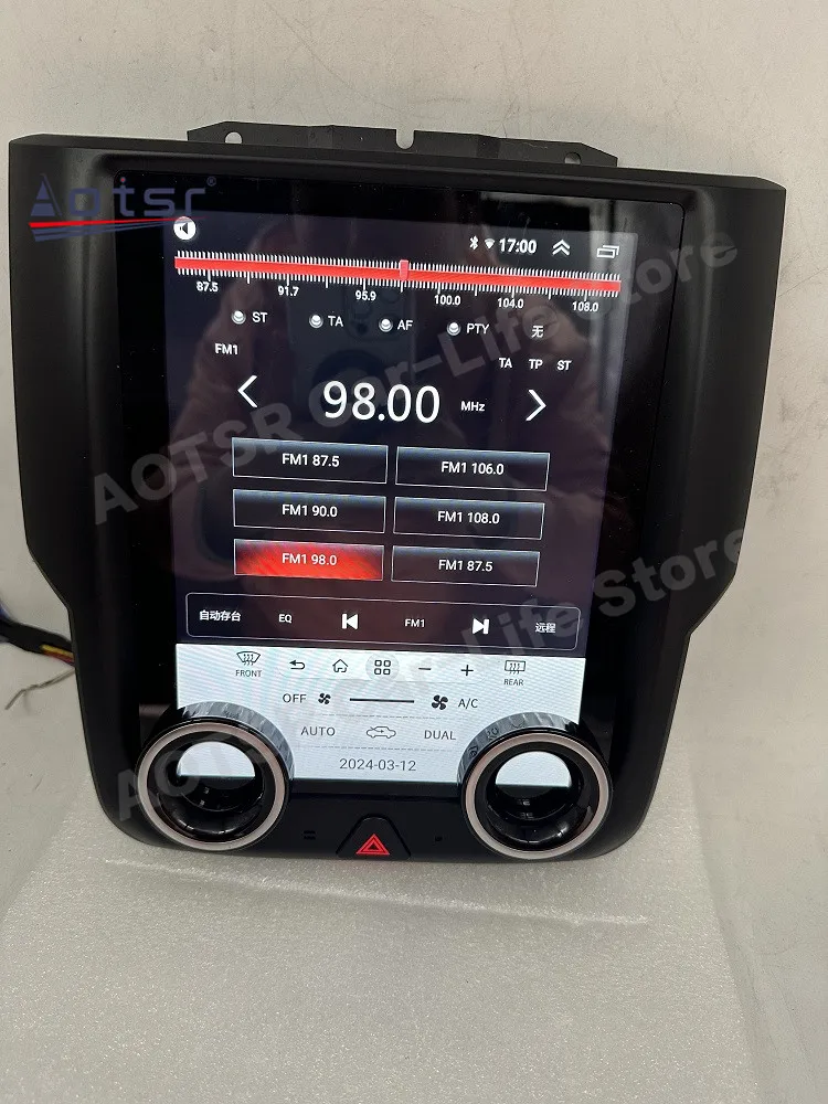 شاشة تعمل باللمس السيارات الوسائط المتعددة أندرويد ل دودج رام 2013 2014 2015 2016 2017 2018 سيارة لتحديد المواقع والملاحة راديو ستيريو رئيس وحدة