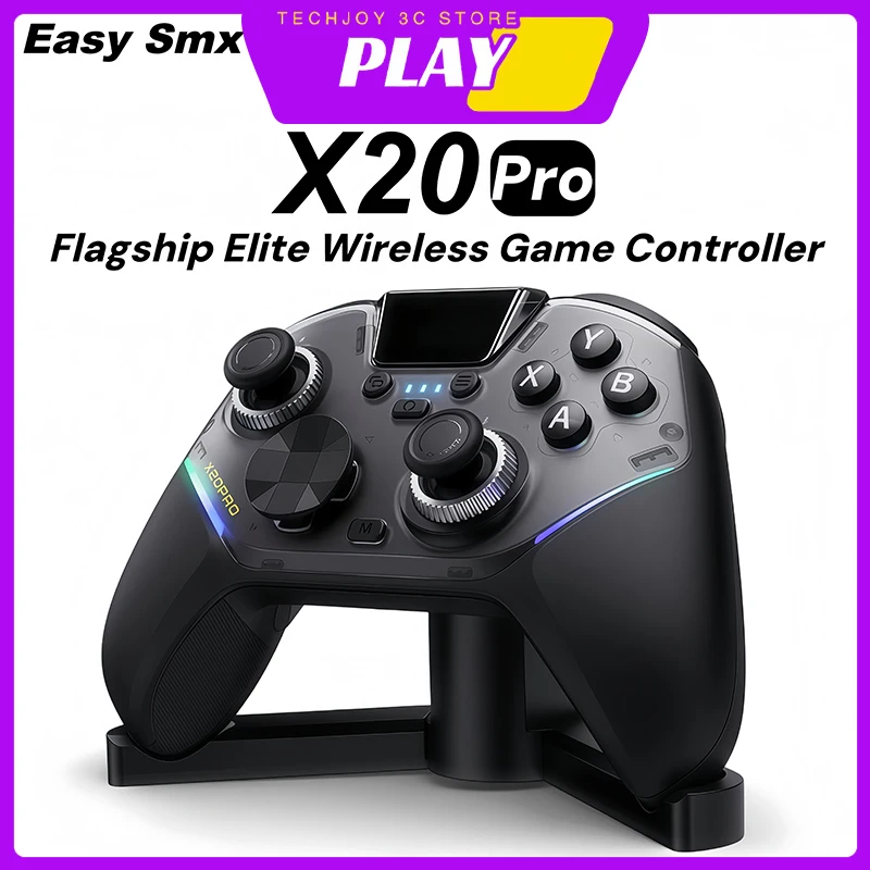 Easy Smx X20Pro Wireless Game Controller with Adjustable TMR Joystick Full Micro Buttons Gamepad for PC/Android/iOS/Switch2/Xbox
