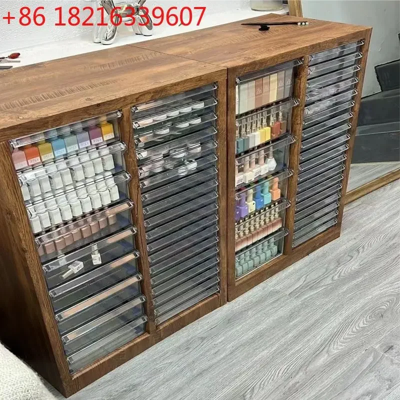 Flat bottom drawer type baking mold storage cabinet nail polish glue filling cabinet home storage