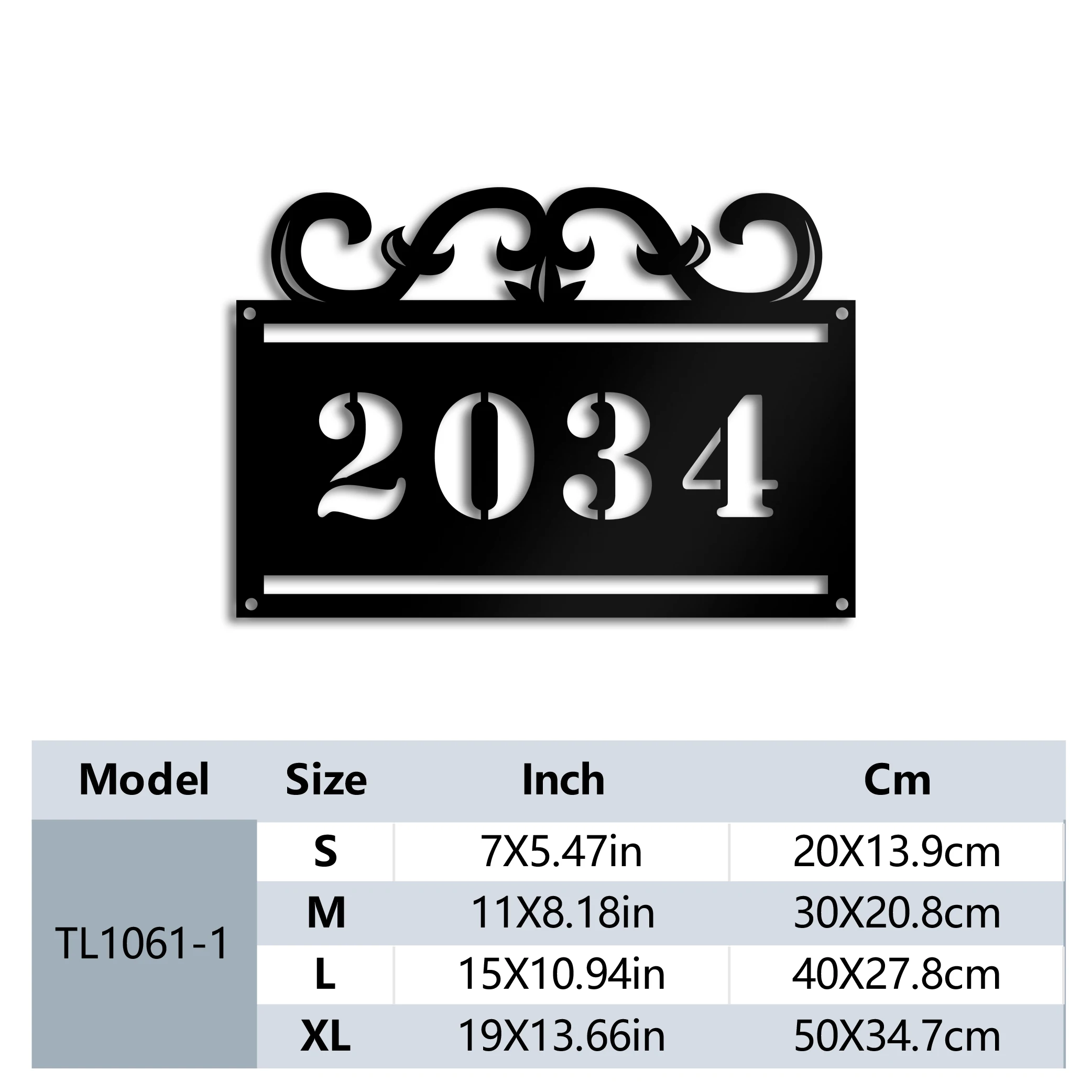1PC Diy Custom Name or Numbers Entrance Metal Tread Number Plate Metal Signs For Doorway Wall Decor Personalized Iron Plaque