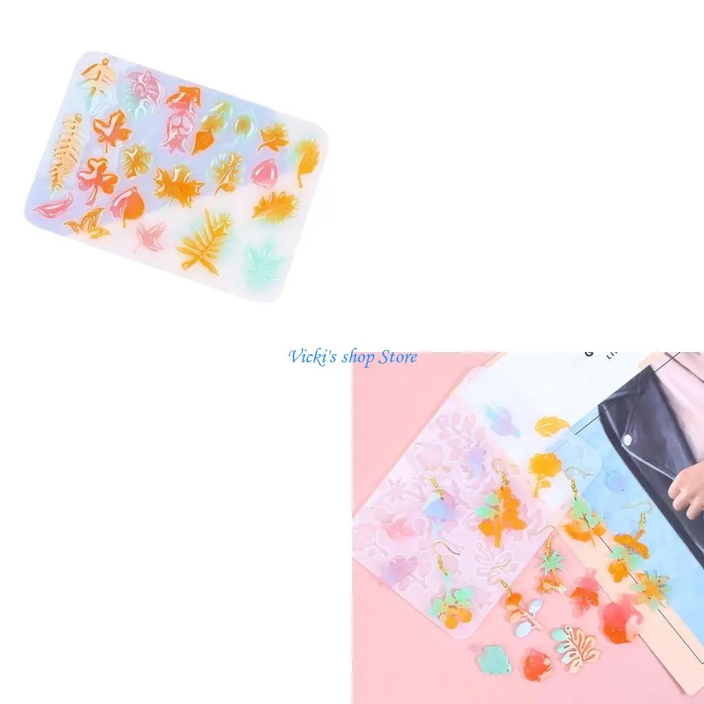 Easy to Use Silicone Mold Customized Shaped Earrings Molds Convenient Ear Rings Crystal Mould Jewelry Supplies