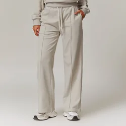 Women's High Waisted Straight pants Sweatpants Casual Yoga Jogger Pants elegant pants Women Pants Yoga With Pockets pantalones