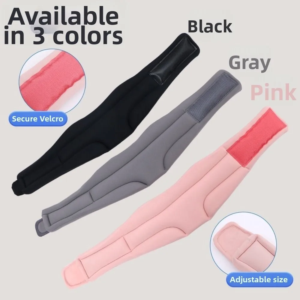 อุปกรณ์พยุงคอแบบระบายอากาศ ปรับได้ สีพื้น สายรัดคอแบบแข็ง ฟองน้ำสำหรับใช้ในบ้าน ปลอกคอแบบมีช่องลม สำหรับการเดินทางโดยเครื่องบิน