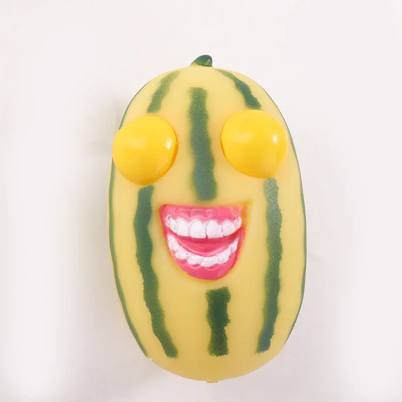 Squinting Watermelon Strips for Stress Relief, Squeezing, Squeezing, Bursting Eyes, Pranking, Venting, and Stress Relief Toy