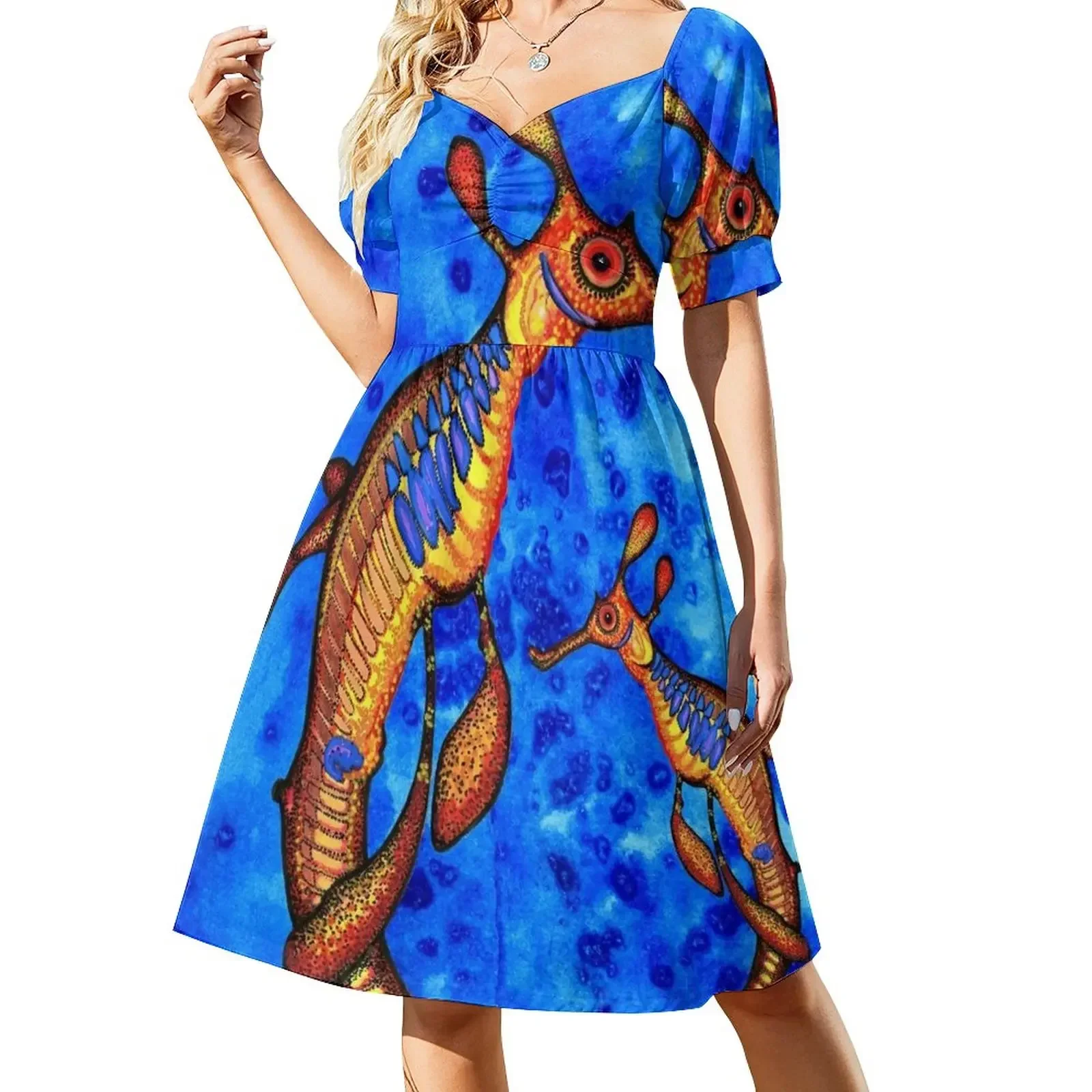 

WEEDY SEA DRAGON Short-Sleeved Dress luxury evening dress woman for wedding dress summer 2025 women purple
