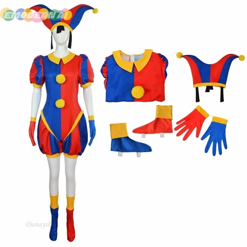 Pomni Cosplay Cartoon Costume Amazing Digital/Circus Cosplay Ragatha Jax Caine Cosplay Theater Children Christmas Kids Gifts