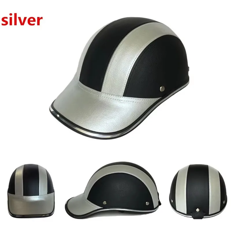 ESCAM Safety Helmet Motorcycle Helmet Half Helmet Summer Electric Car Men Women Personality  Baseball Helmet Protection