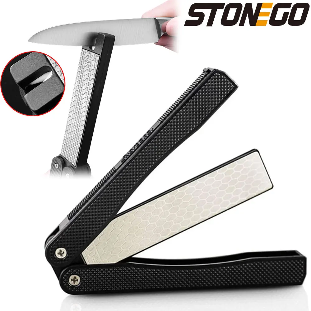 

Folding Knife Sharpening Tool Portable Knife Sharpener Double-sided Thick and Fine Sharpening Stone Emery Grinding Fish Hook