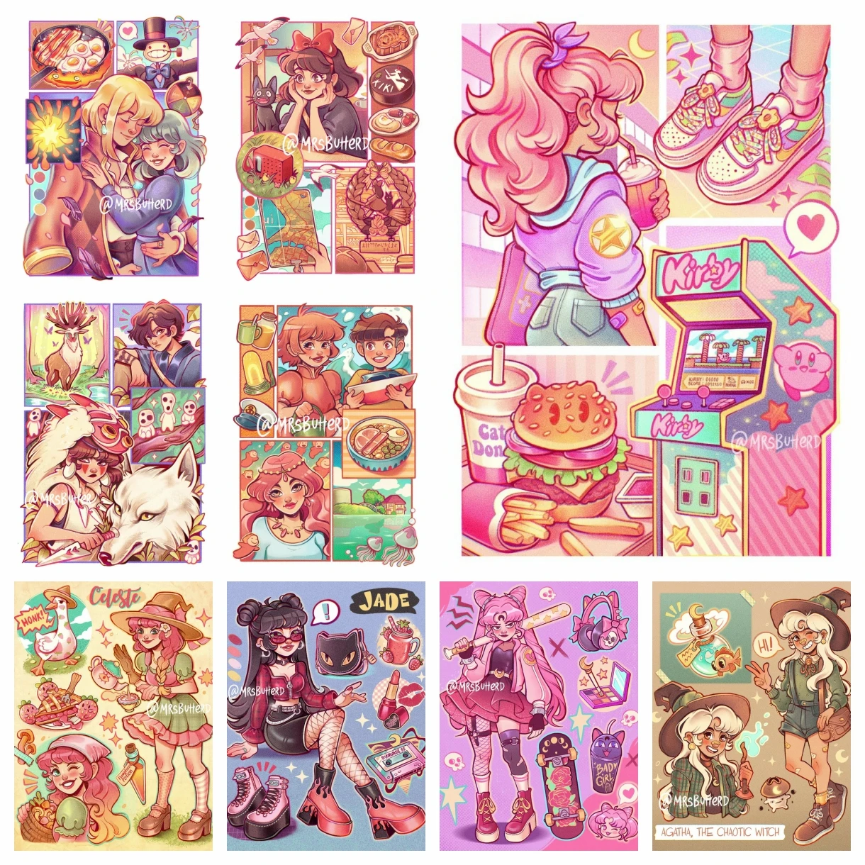 Cute Magic Girl Diamond Painting 5D DIY Full Drill Canvas Cross Stitch Set Mosaic Embroidery Gift Home Decor Children Handcraft