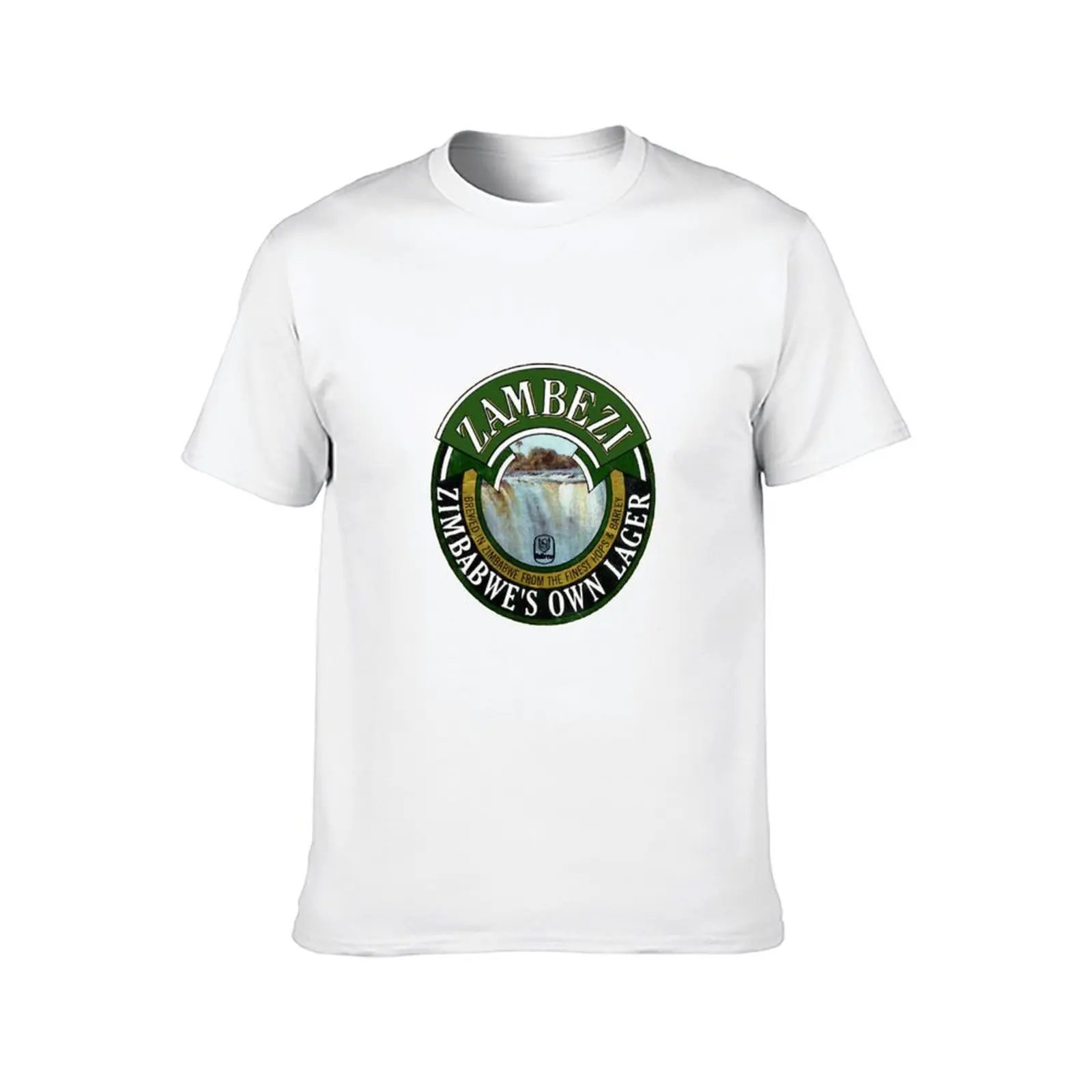 Vintage Zambezi Lager Logo T-Shirt custom t shirt custom t-shirts plain t shirts men