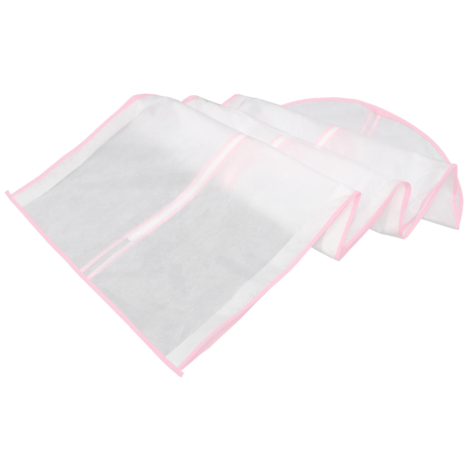 

Wedding Dress Garment Bag Long Bridesmaid Clothes Storage Cover Breathable Non-Woven Organza Suit Bag for Dance Costume Travel