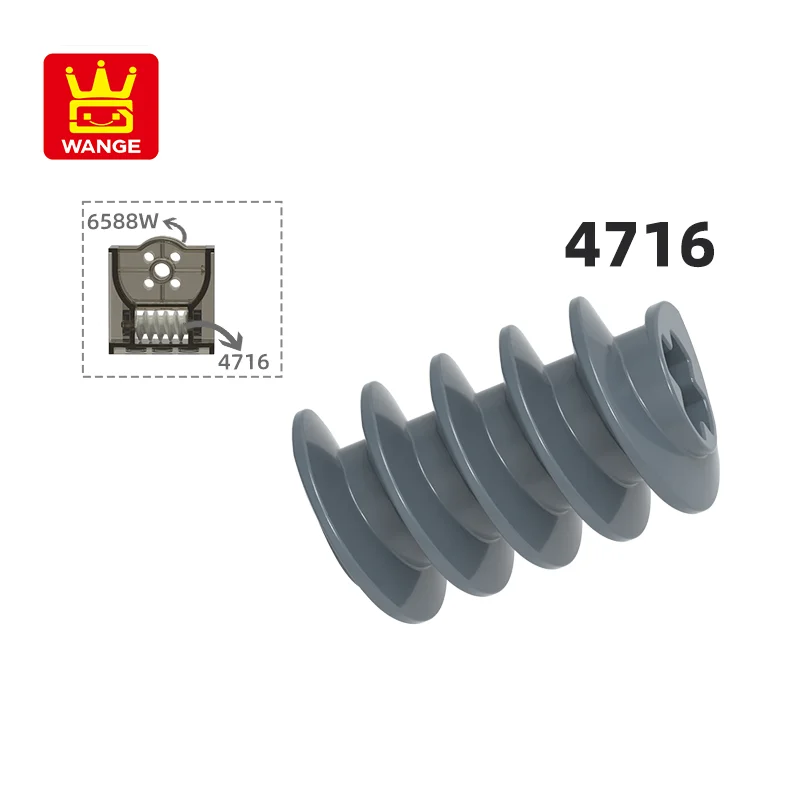 Wange 4716 100g/212PCS Gear Worm Screw Block accessori Moc compatibili con parti di assemblaggio di giocattoli per bambini in mattoni