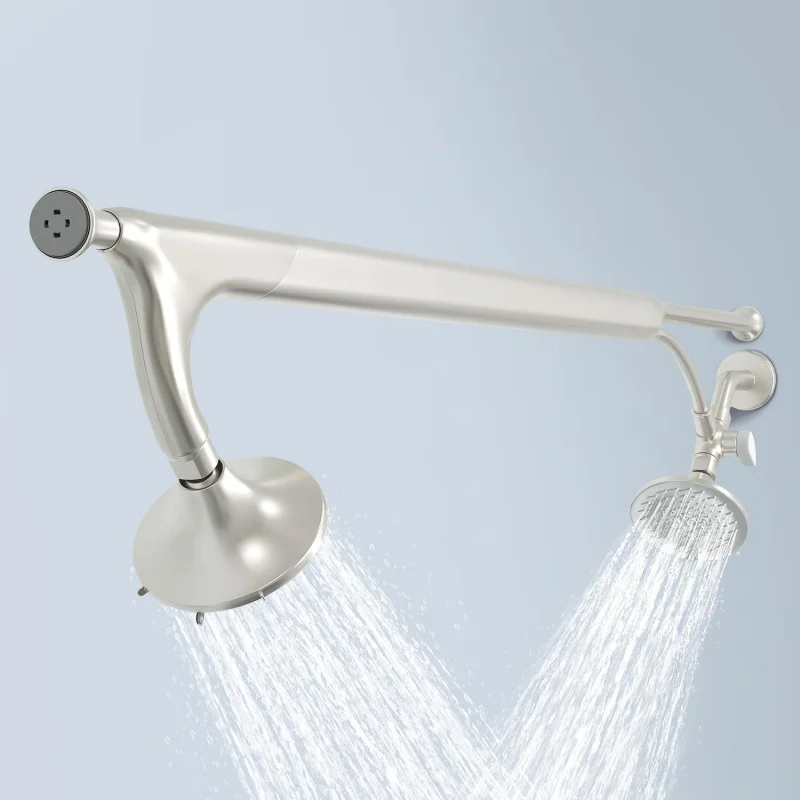 

Shower Couples – As Seen on Shark, Pressure Two, Easy Install, Brushed Nickel (2 Showerheads)