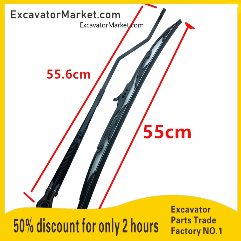 For Hitachi Zx/zax120/200/210/250/260-1-2-3-5-6 Wiper Arm Sheet Wiper Arm Excavator Accessories excavator Accessories