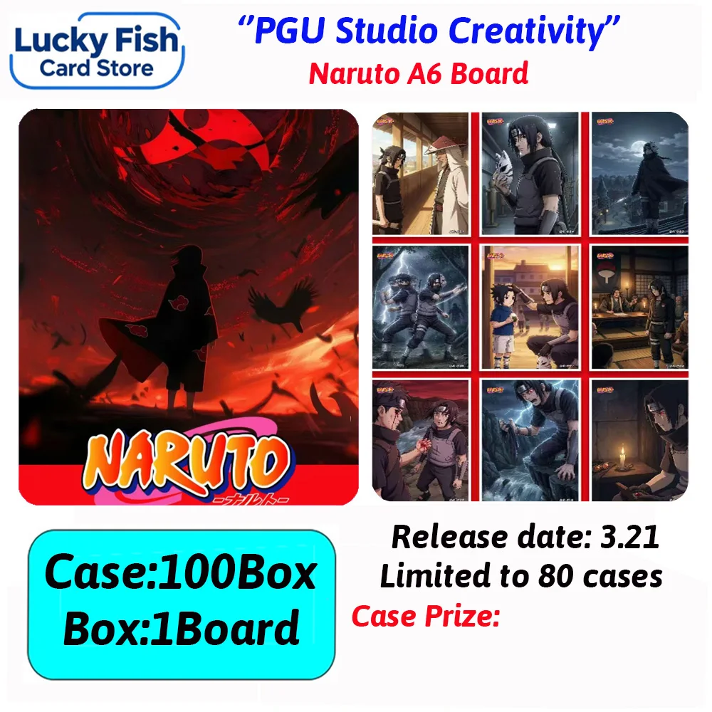 

Новейшая оптовая коллекция карточек PGU Cultural Naruto: цветные бумажные карточки с принтами Хинаты, подарок на Новый год 2026