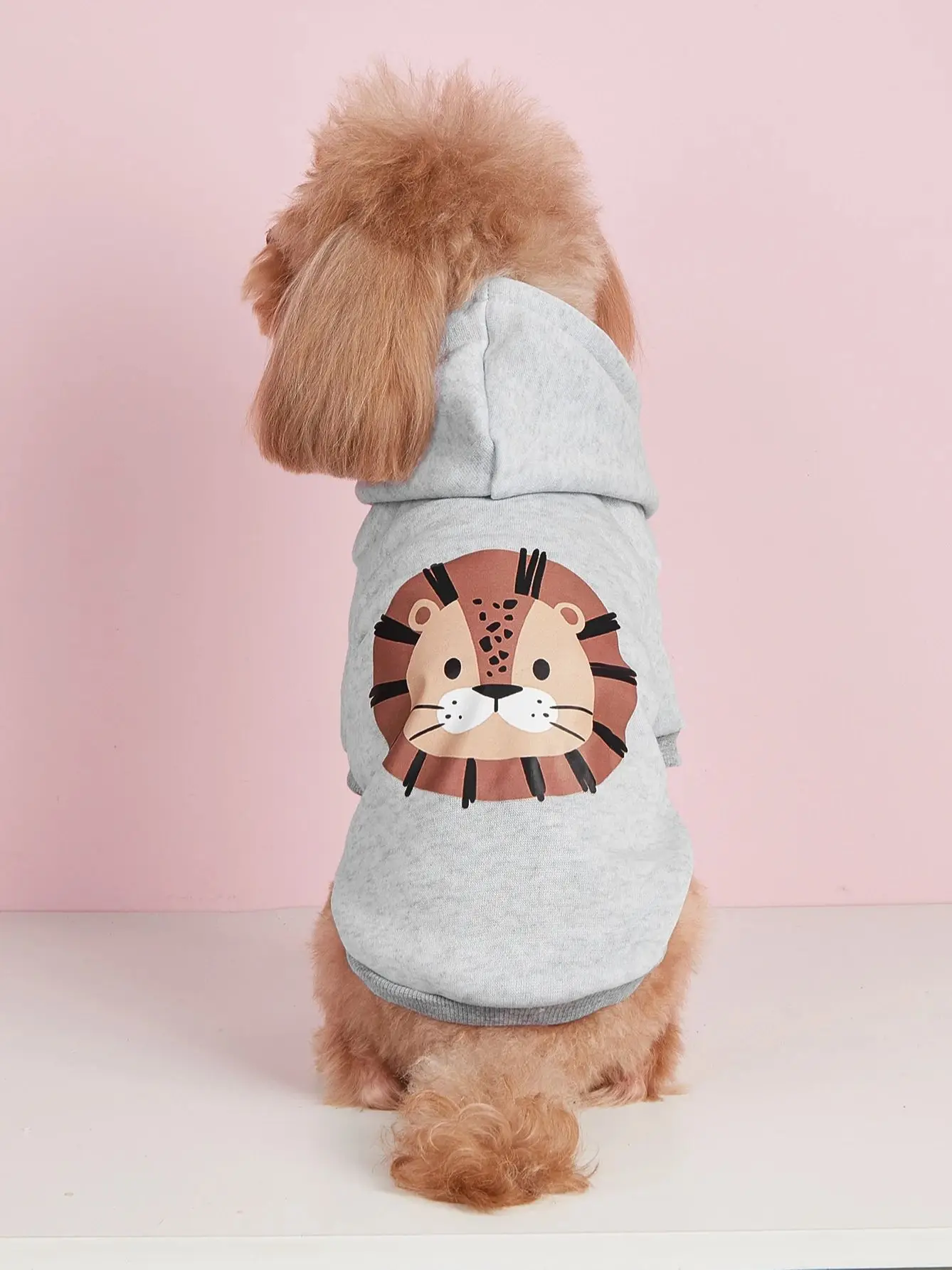 Pet clothes, dogs, cats, sweatshirts, warm and comfortable with velvet, printed clothes, simple and generous