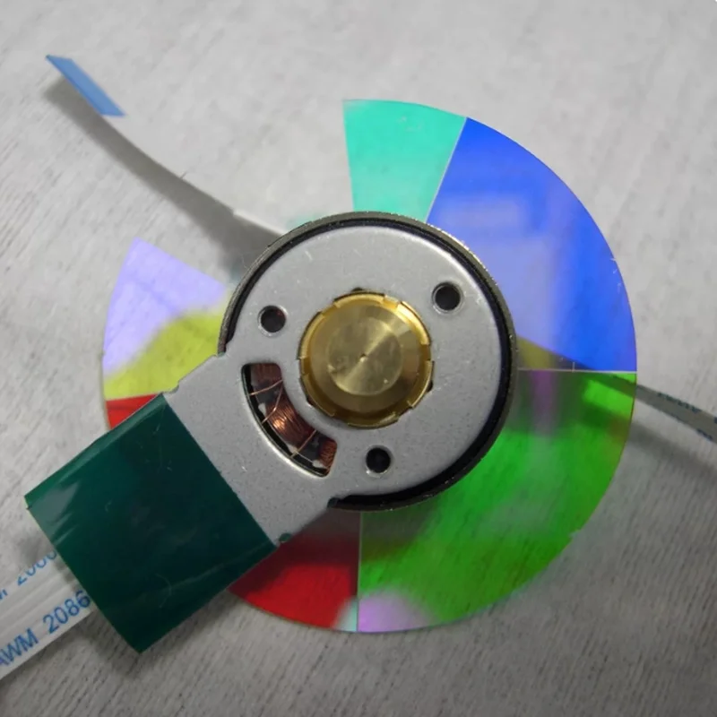 FOR BenQ MS500 MP515 MX520 MP524 MP525 DLP Projector Color Wheel 6‑Segment RGBYCW 40mm Full Assembly With Motor Flex Cable