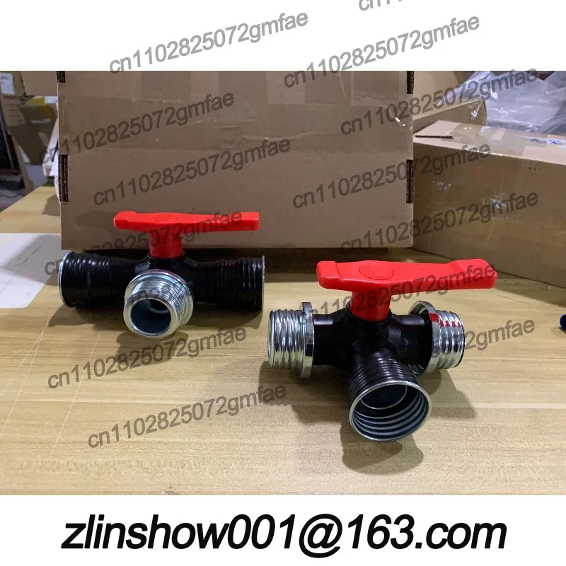 Gas mask switch tee connector accessory is used to connect double bottle or double bag independent switch channel