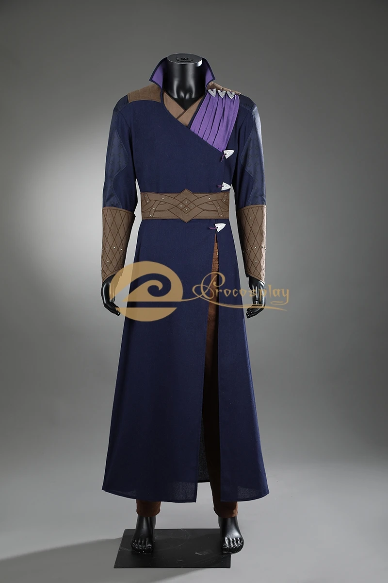 Gale Dekarios Cosplay Costume Game Dark Purple Outfit for Men Halloween Party Cos C09157