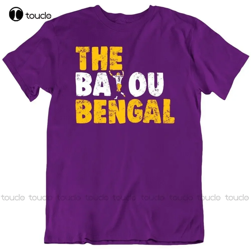 Joe Burrow Heisman The Bayou Bengal camiseta para fanáticos del fútbol camiseta de béisbol personalizada Aldult adolescente Unisex camisetas con impresión Digital