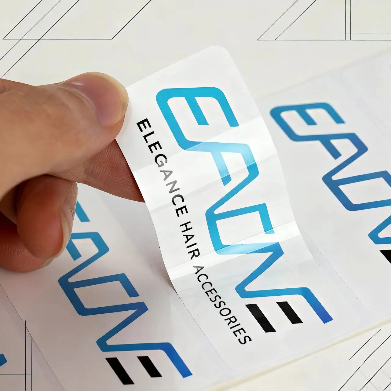 Adesivi adesivi in PVC, etichette pubblicitarie personalizzate, marchi, loghi impermeabili, adesivi, adesivi sigillanti