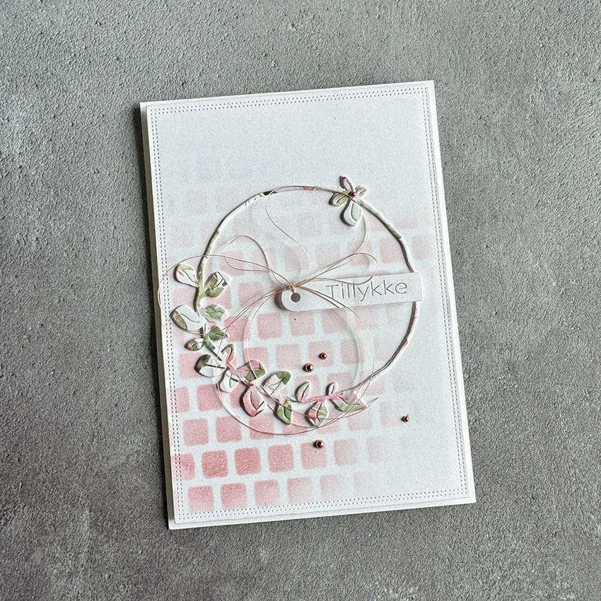 Graceful bunga latar belakang papan mati baru buku tempel dekorasi buku harian stensil Embossing Template DIY kartu ucapan buatan tangan