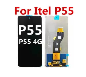 Bilashmart Black 6.6 Inch Itel P55 4G A666L/ P55 5G P661N /P55 Plus P633L LCD Display Touch Screen Digitizer Replacement Parts
