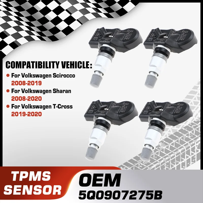 

Car TPMS Tire Pressure Monitor Sensor For Volkswagen Scirocco 2008-2019 Volkswagen Sharan 2008-2020 Volkswagen T-Cross 2019-2020