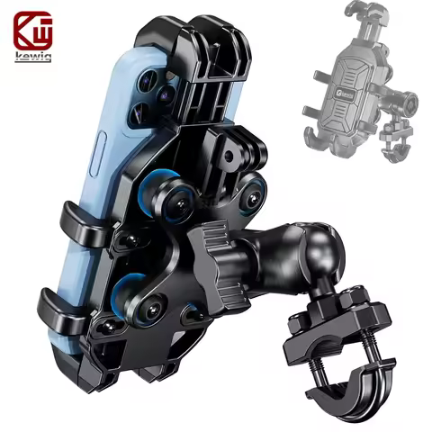 Motorcycle Phone Holder Vibration Dampener Anti-Shake Motorcycle Mount Handlebar for Bike Bicycle Scooter For 5.4''-7.2'' Phone