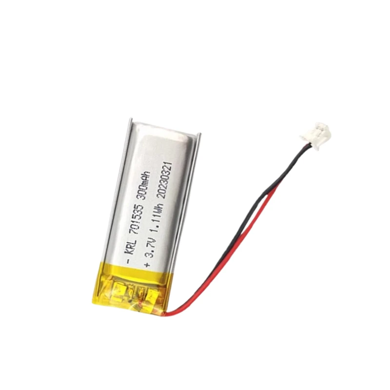 العلامة التجارية الجديدة 701535 3.7 فولت 300 مللي أمبير بطارية ليثيوم بو قابلة للشحن للكاميرا لتحديد المواقع الملاح سماعة رأس بخاصية البلوتوث بطاريات جهاز تدريب الكلاب #4