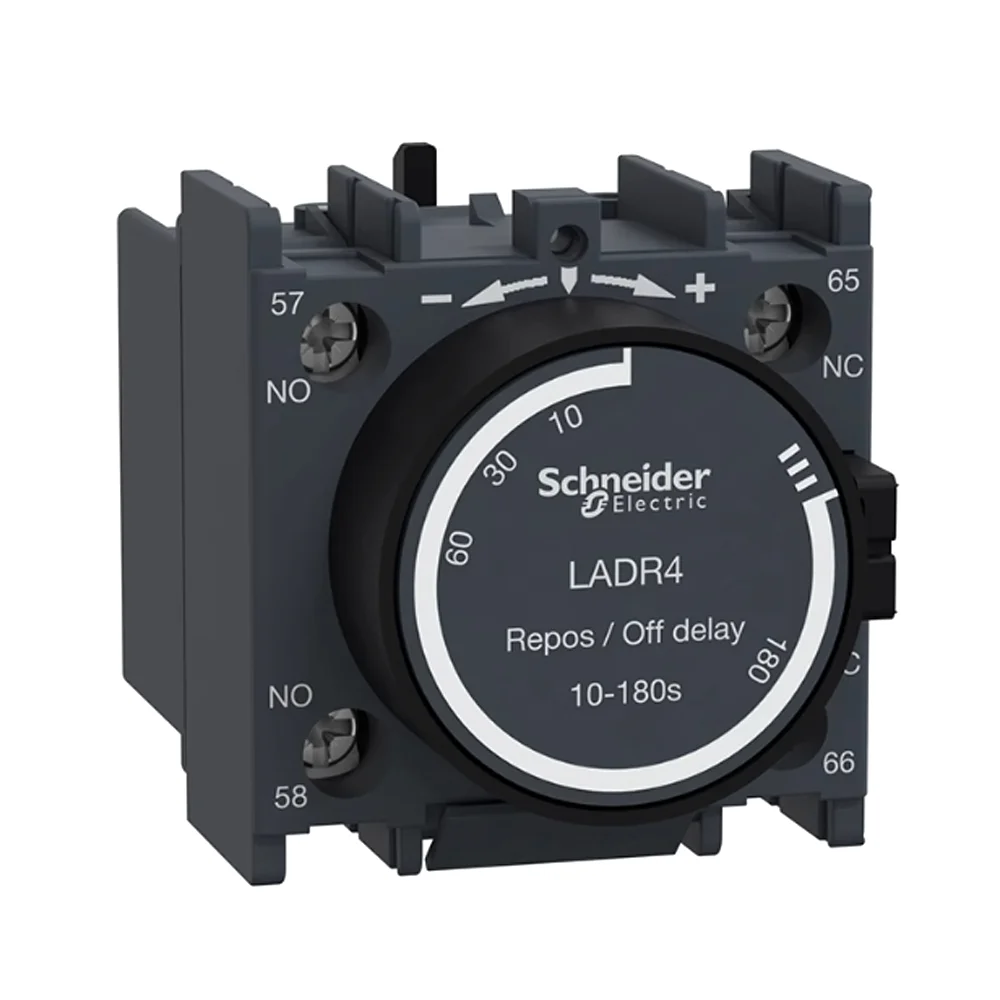 100% оригинальное реле Schneider France LADR4 10-180S, блок задержки времени, задержка отключения LA-DR4 1NO 1NC, задержка отключения питания для контактора