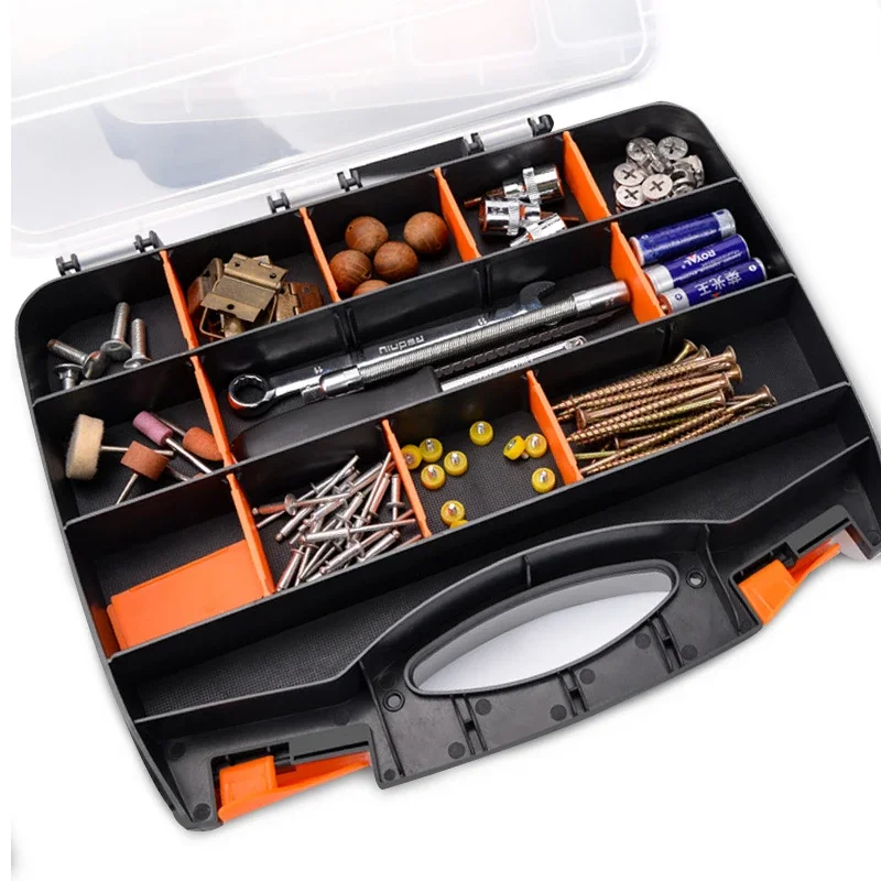 1Pcs Electronic Component Storage Box Plastic Detachable Drawer Type Screw Nuts Storage Case Household Hardware Tool Organizer