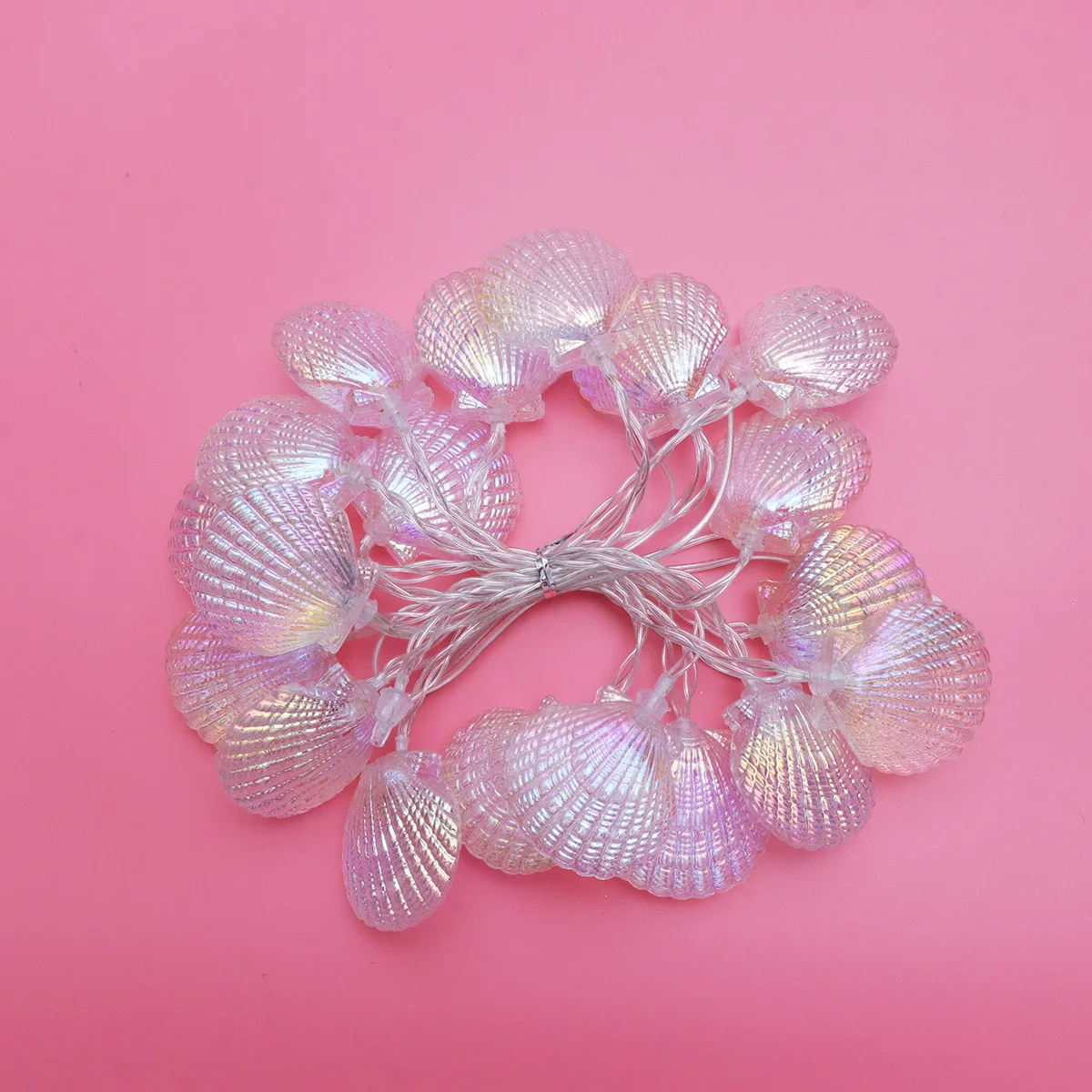 3M Shell LED String Lights USB Powered Low Energy 20 Beads Decor Bedroom Party Wedding Seashell Shape Festive Atmosphere