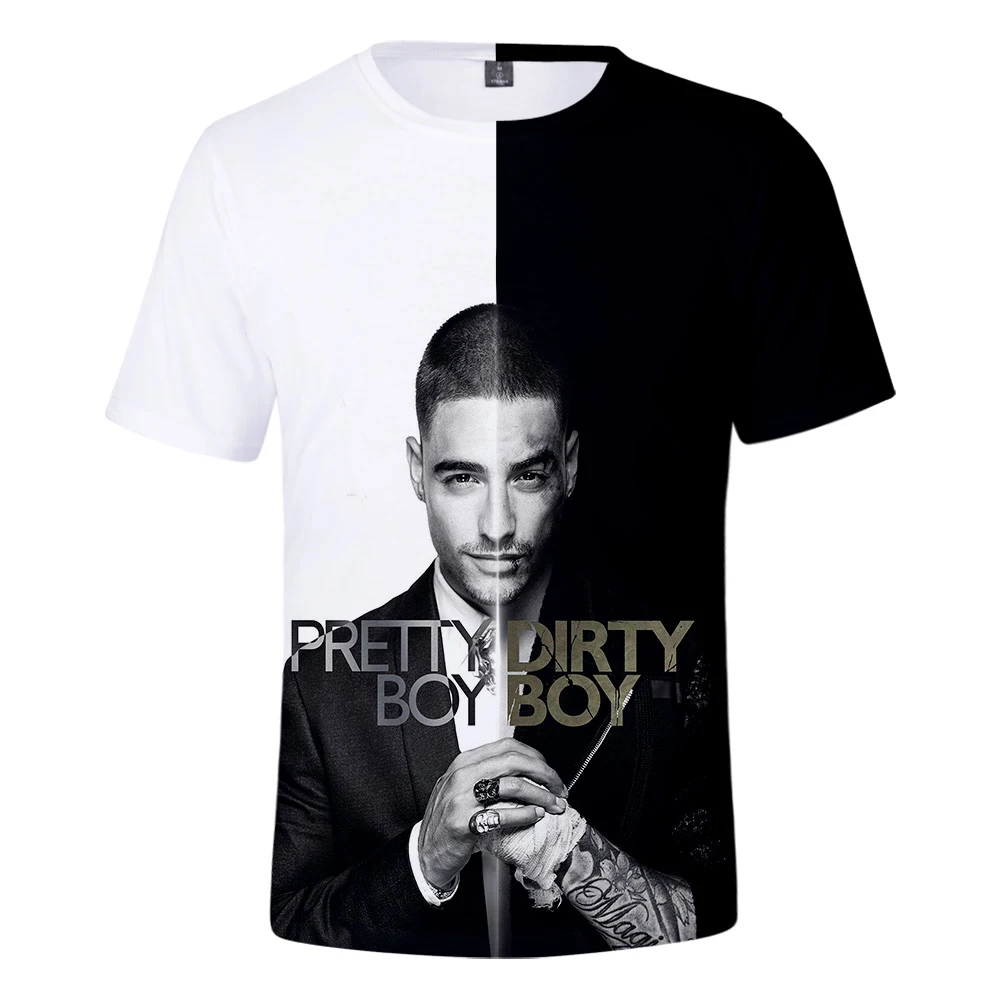 Men Women Rapper Maluma 3D Print T-shirt Comfortable Popular Maluma Oversized T-shirt Casual Fashion T Shirts Oversized