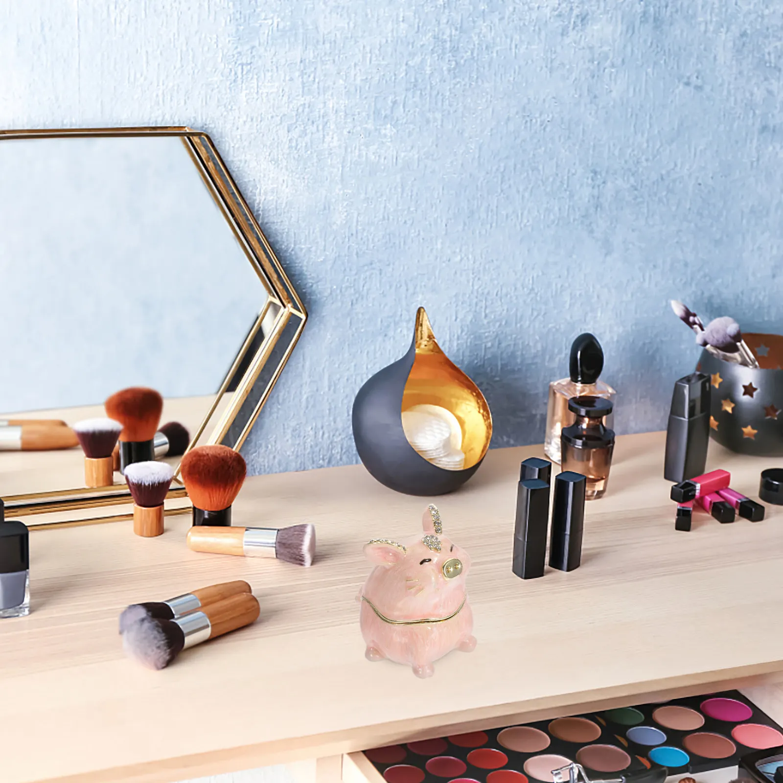 

Шкатулка для украшений в форме свиньи, изысканная подарочная упаковка для колец, серег, ожерелий, сюрприз на День святого Валентина, декор для дома