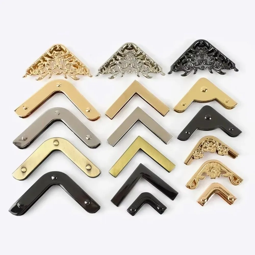 Metal Material Handbag Edge Protection Buckles Edge Protection Decorative Clasps Bags Corner Decor Hardware Accessories