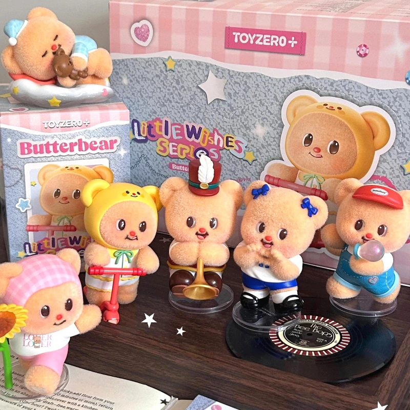

Серия Butterbear Little Wishes, слепая коробка, милые экшн-фигурки аниме, загадочная коробка, настольная подвеска, кукла-сюрприз, игрушки, праздничный подарок