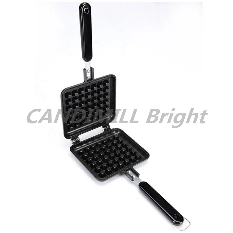 ครัวเรือนวาฟเฟิลแม่พิมพ์ทำขนมอบแก๊ส Non-Stick Waffle Maker แม่พิมพ์ถาดแม่พิมพ์กดแผ่นเหล็กวาฟเฟิลครัวเครื่องมือทำขนมอบ