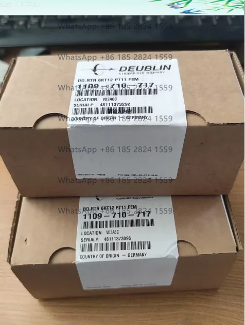 

Немецкий поворотный соединитель DEUBLIN, модель 1109-710-717, абсолютно новый, в запечатанной упаковке, изготовлен в 2025 году, гарантия от официального сайта.