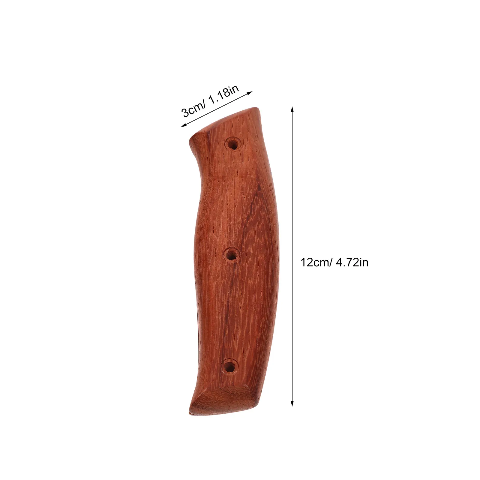 Kitchen Cutter Handle Replacement Premium Wood Iron Material Non-Slip Grip for Chopping Vegetable Cutter Home Use