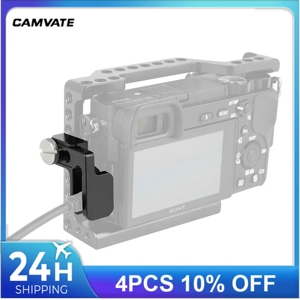 CAMVATE Camera Cable Clamp Wire Holder Protector With 1/4