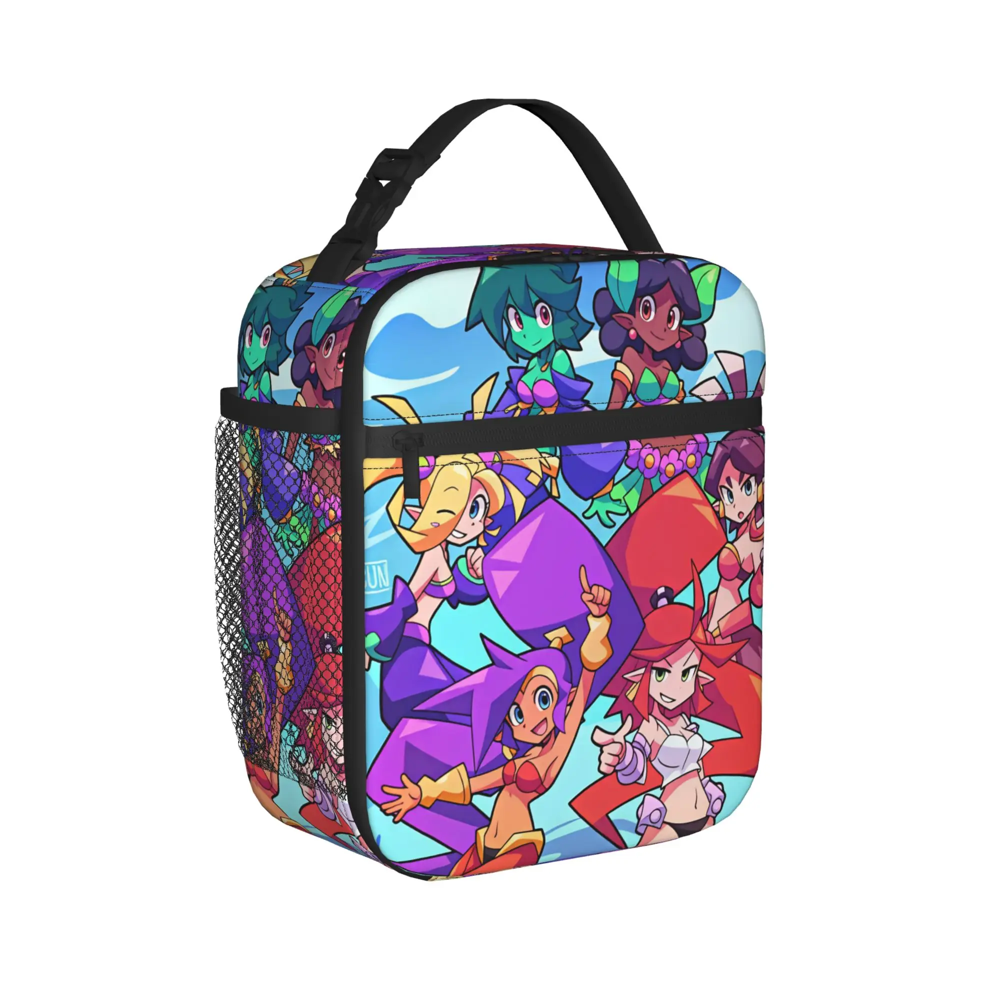 Shantae Half Genie Lunch Bag For Adult  Print Lunch Box Fashion Picnic Cooler Bag Portable Zipper Oxford Thermal Lunch Bags