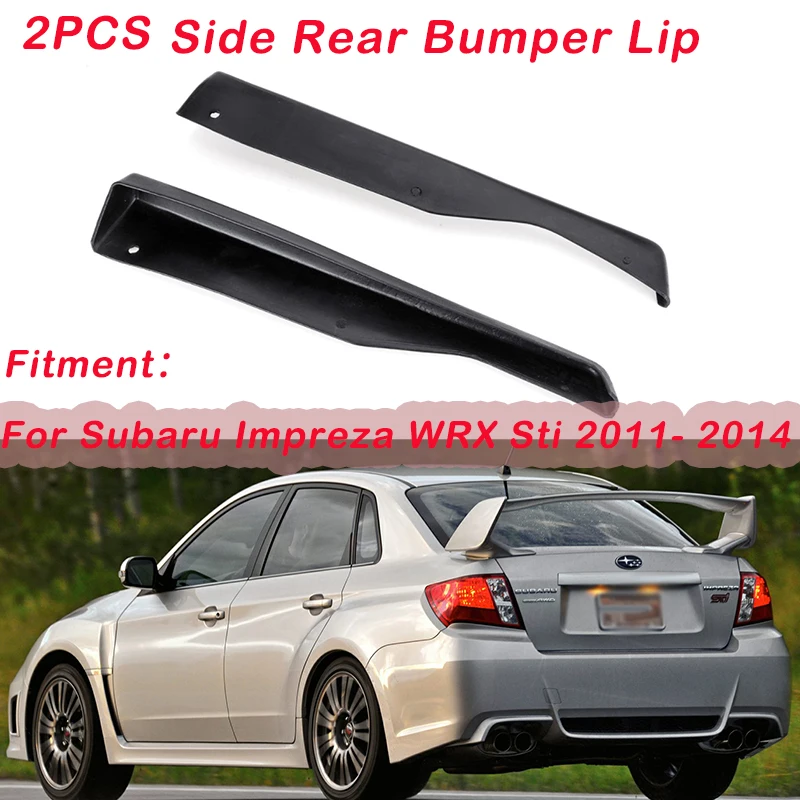 

2Pcs Rear Bumper Lip CS Style Car Side Diffuser Splitter Wrap Spoiler Guard For Subaru For Impreza WRX Sti 4 Door 2011-2014